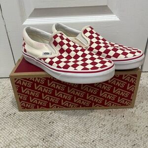 Vans Slip-On Red Checkered